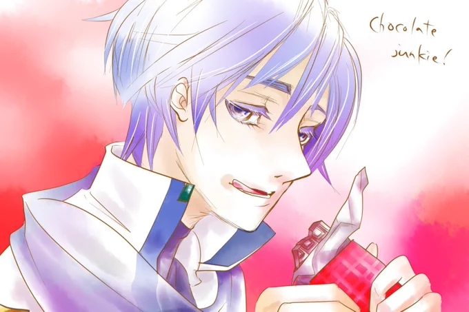 acuzisさんのKAITOさん!とチョコレートを食べる姿がなんだかセクシーだホー!!(*'▽`*)【】 #piapro #KAITO 