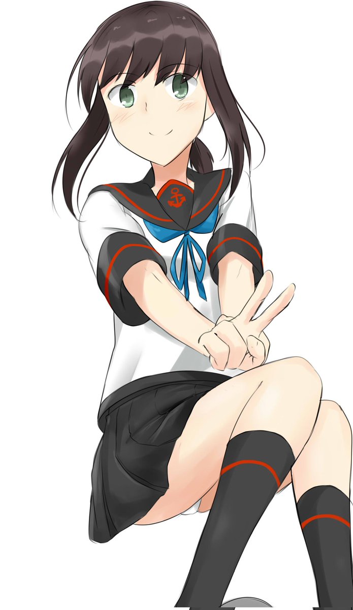 吹雪(艦隊これくしょん) ,吹雪改二 「#これを見た人はぱんつを見せているキャラクターの画像を貼れフブキチャン 」|泉水すばる 神戸かわさき、c102予定のイラスト