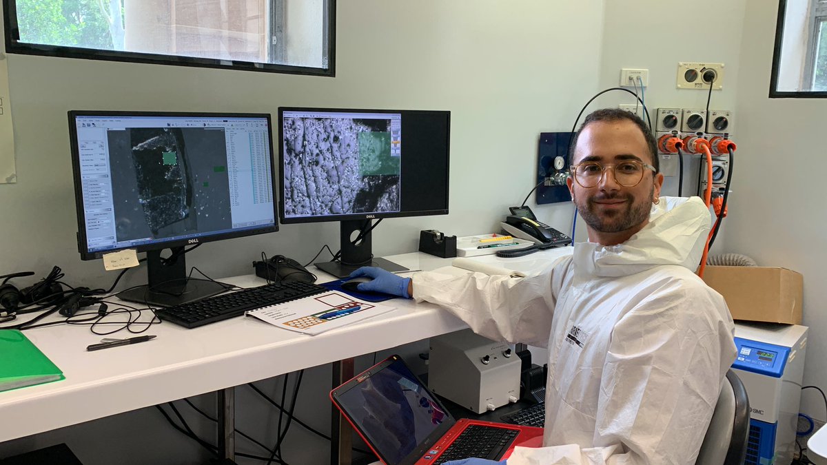 Great lab work on meteorite experiments by @ianninistefano @HPHTLab_UNIPI visiting #UQmagmateam #RIFlab @uq_sees !! V excited to see the #laser ablation #ICPMS element maps 😊🧪