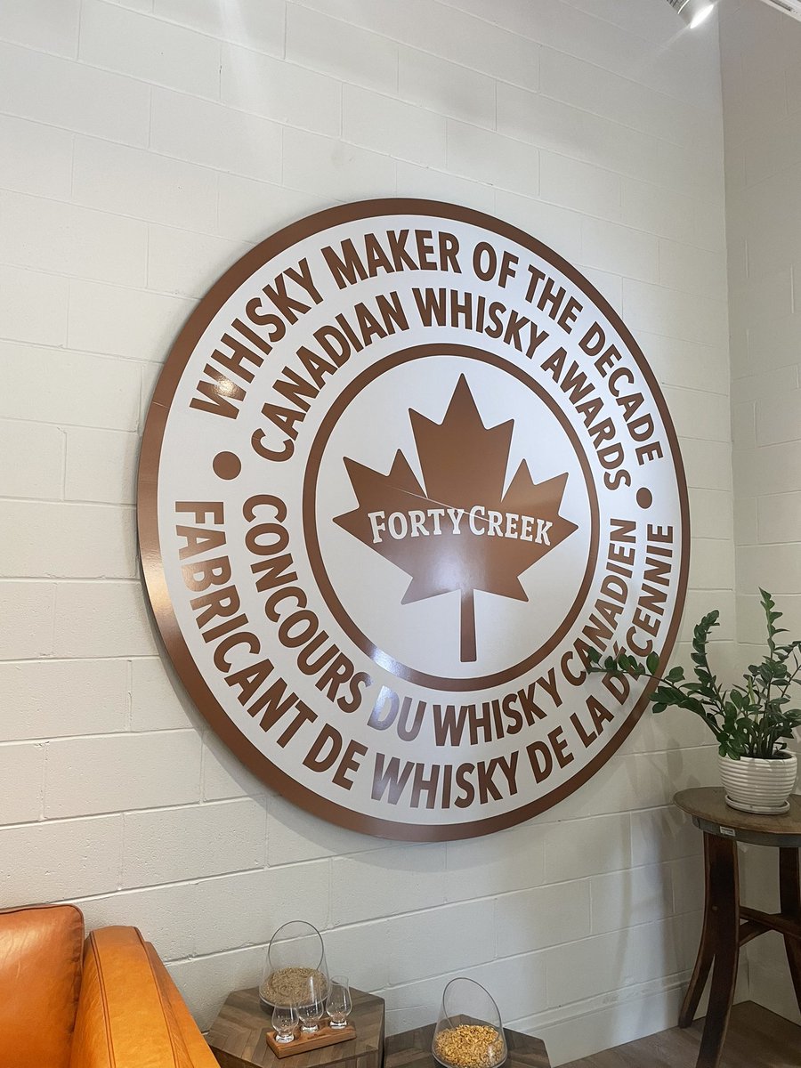 annie_watsonnn's tweet photo. Had the opportunity to visit the Forty Creek Distillery in Grimsby this past weekend with some good friends! Samples were provided which may have lead to my newest purchase of the Nanaimo Bar Liquor 🥃 https://t.co/rR1c4WWtgs