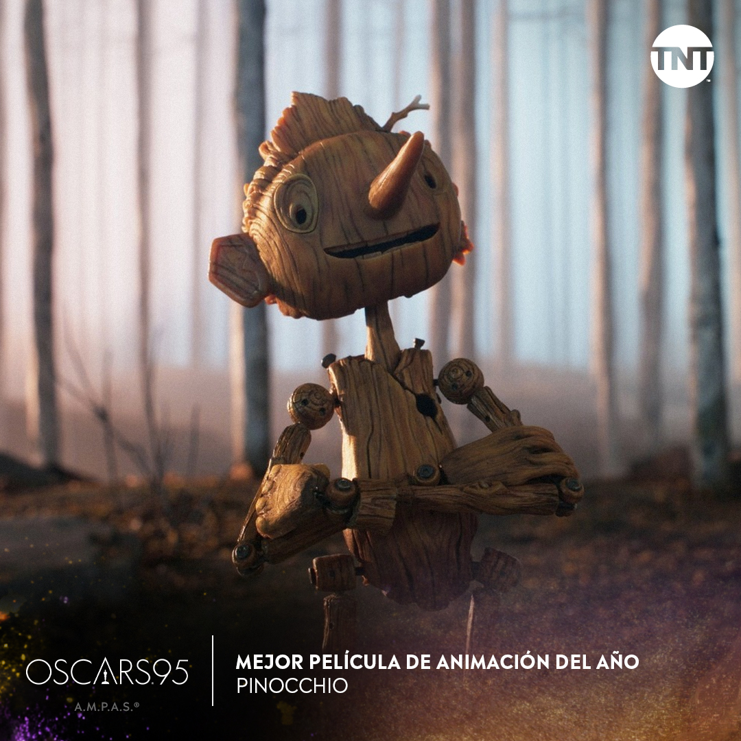 #Pinocchio gana como mejor película de animación del año! #Oscars #GuillermoDelToro