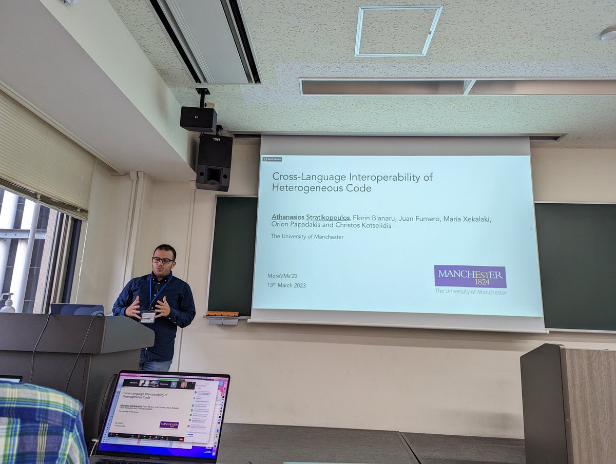 MoreVMs's tweet image. Next talk: Cross-Language Interoperability of Heterogeneous Code

By @thanos_str