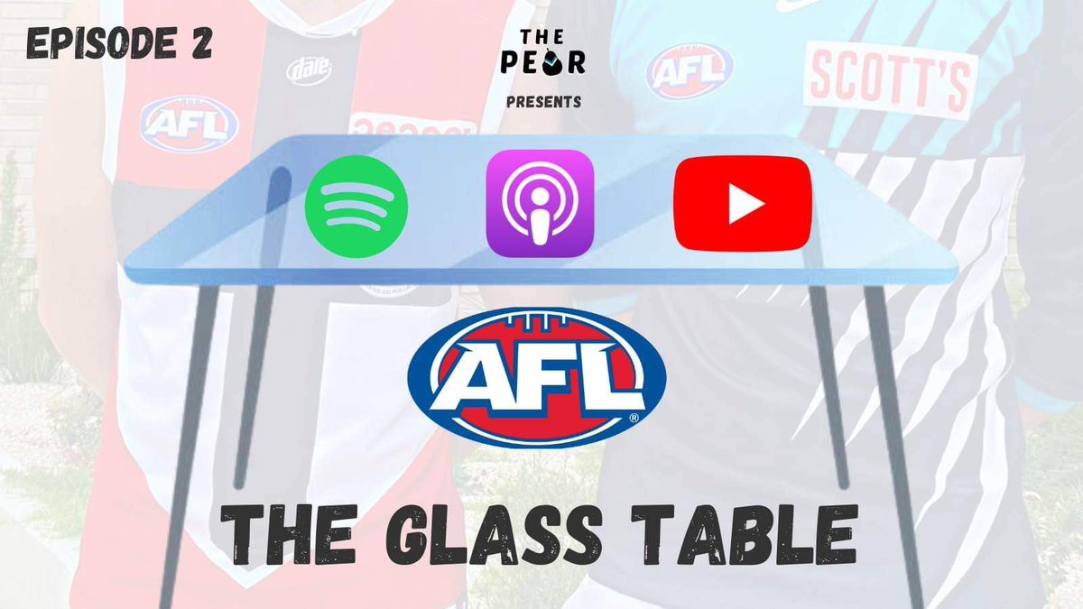 It’s that time again.

The Glass Table #2 is LIVE❤️❤️

JT and Ant discuss our biggest and boldest predictions for 2023, along with another edition of some stupid, sexy AFL players.

Check it out here ⬇️ 
open.spotify.com/episode/45VAtD…