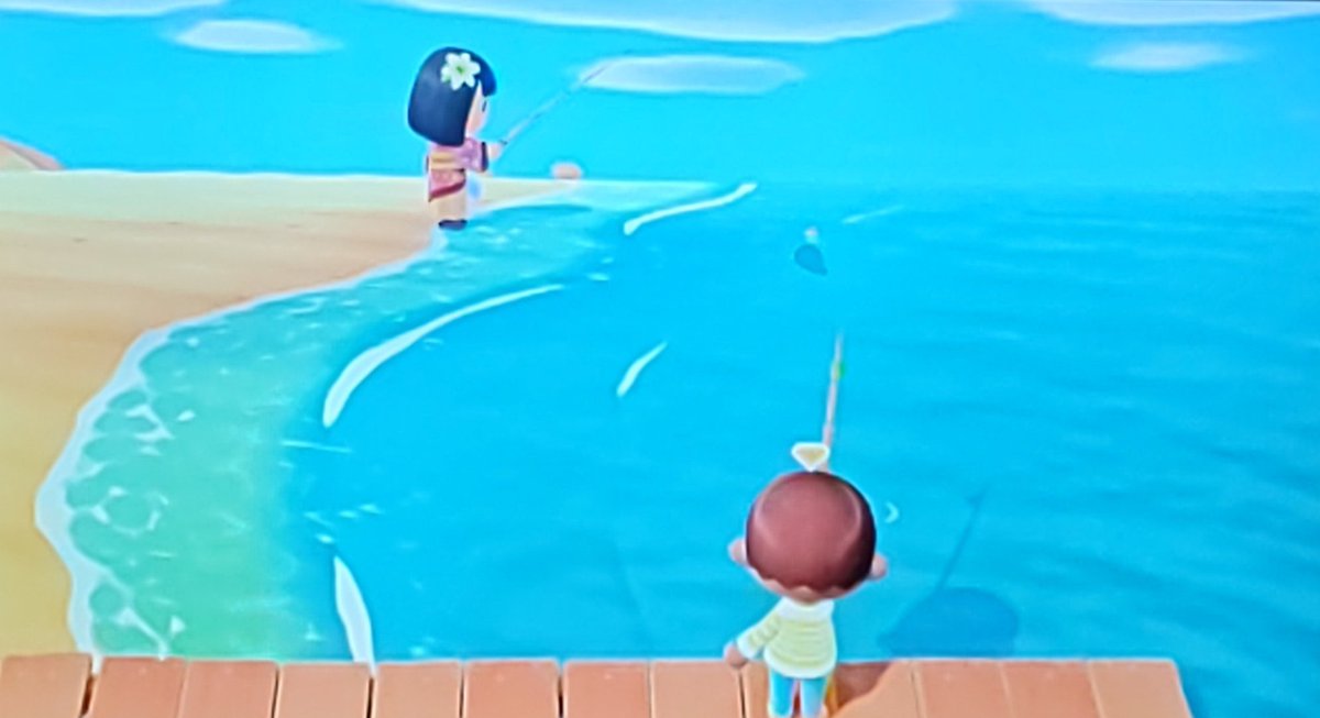40Fishing's tweet photo. 妻と息子は、どうぶつの森にて釣り中です。 https://t.co/5FDtHZ5UWc
