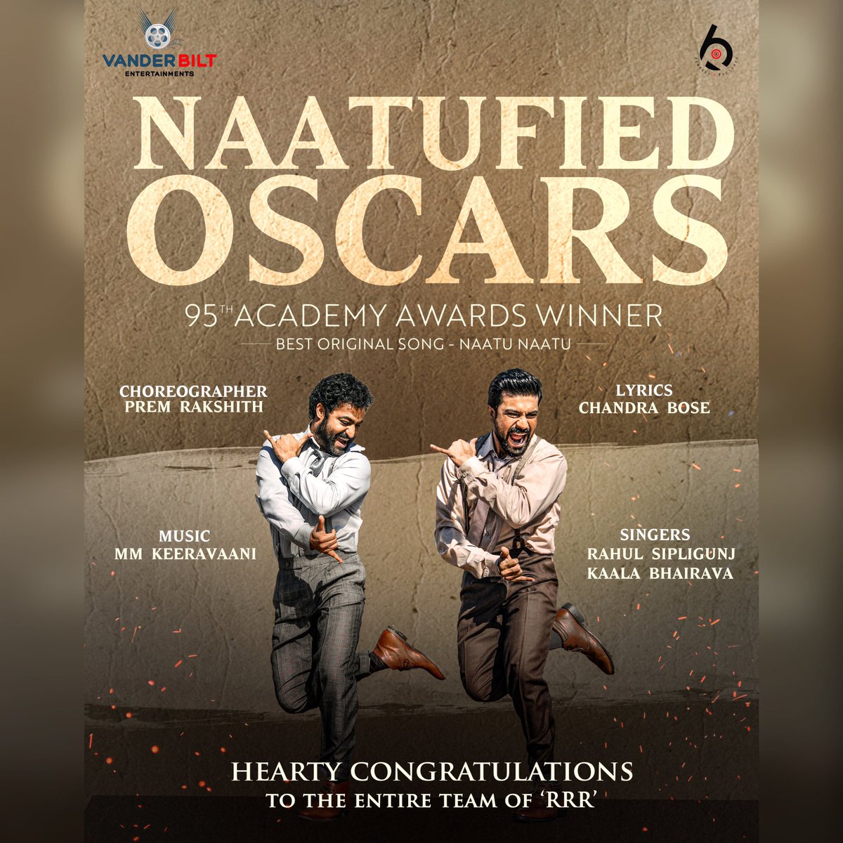 Fingers crossed 🤞🔥Congratulations to the <a href="/rrrmovie/">RRR Movie</a> ❤️‍🔥❤️‍🔥❤️‍🔥  - #IOGCinema 

#NaatuNaatu #RRR #MMKeeravani #Rajamouli #jrNtr #Ramcharan #Oscars #IndianCinema #IOGCinema #IOGFamily