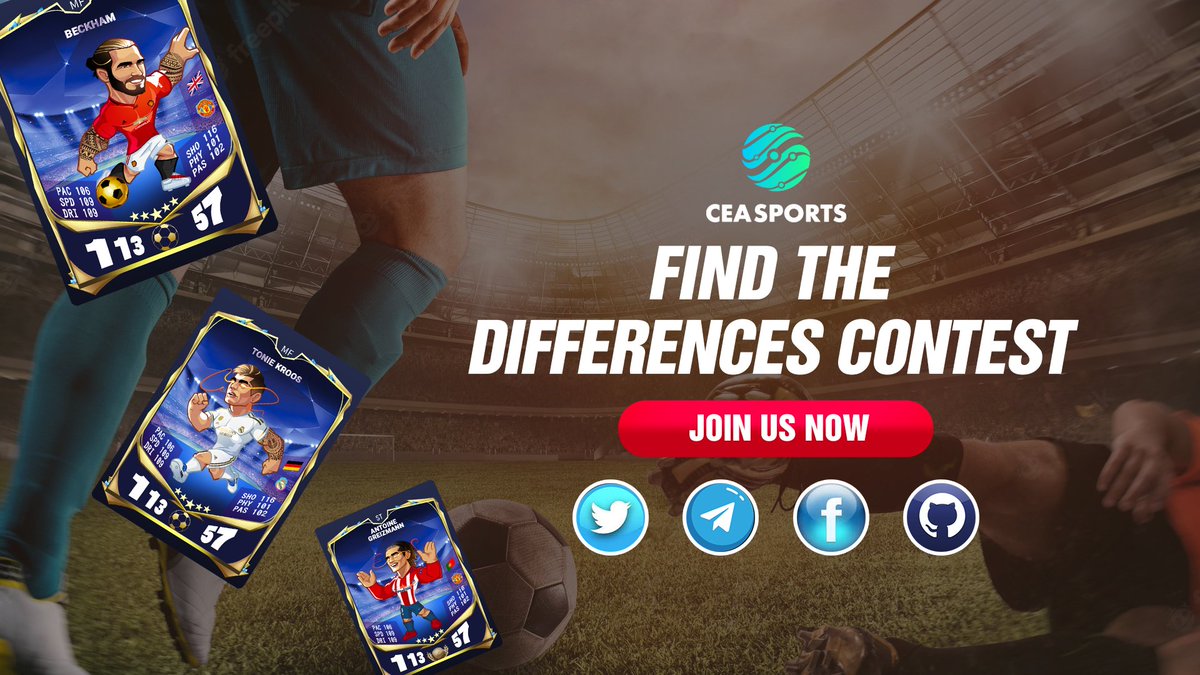 🏟Guys, today is a new competition! Nothing complicated, but very interesting!

🕹You need to find the differences and highlight them in the picture. They must be sent to: @Jennie981

🌤The one who finds everything first will win a prize!
#CEASports #NFTs #CSPT #staking #Question