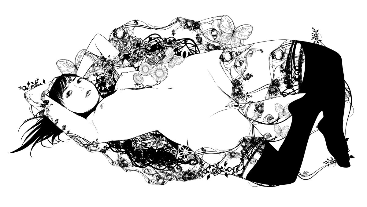 「モデルさん絵みて 」|かざあなのイラスト