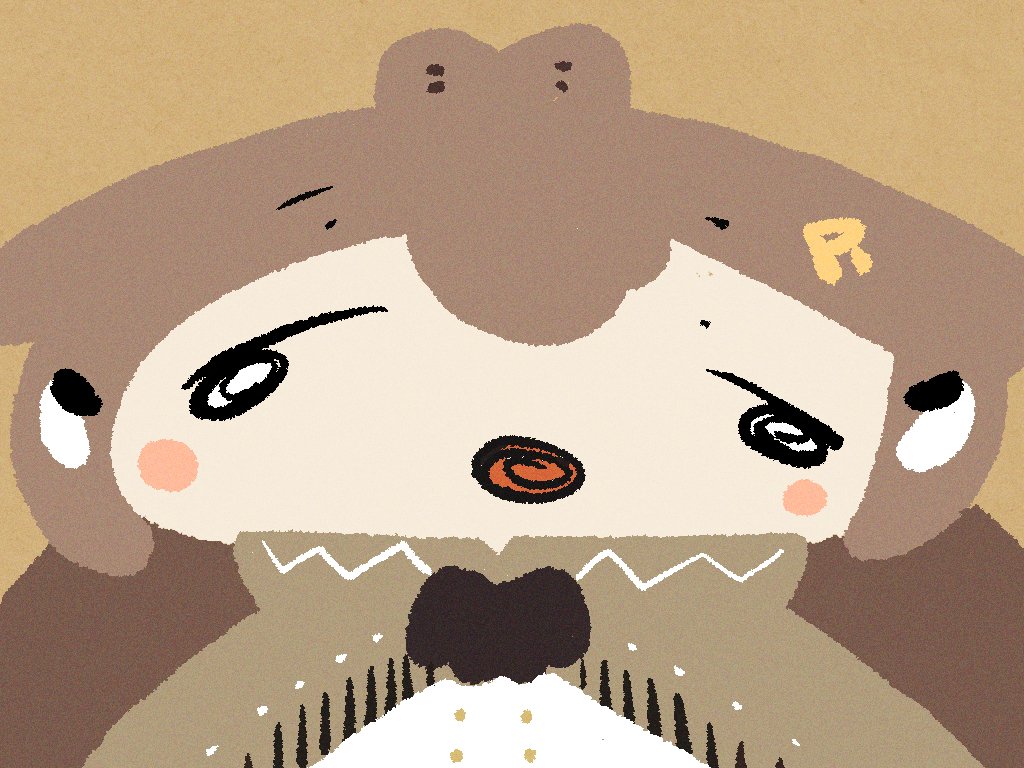 nanashi mumei brown capelet brown cloak hair ornament cloak brown hair capelet 1girl  illustration images