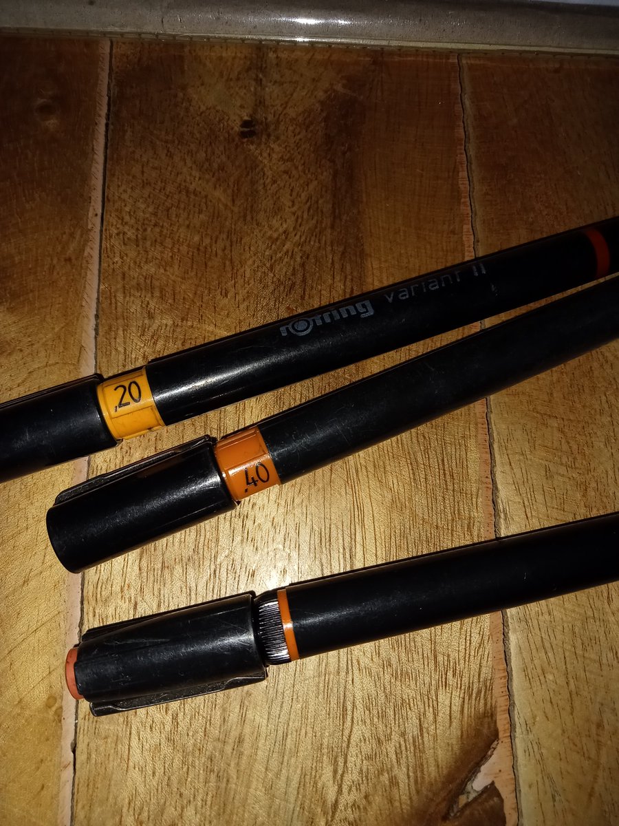 uhnalain's tweet photo. wts lfb rotring tech pen

all have ink cartridges
0.4mm
0.2mm
1.2mm
200 each / 500 if take all
mop : gcash
mod : jnt 
can do meet up if calamba laguna or batangas city ! https://t.co/3FwZkWV9u5
