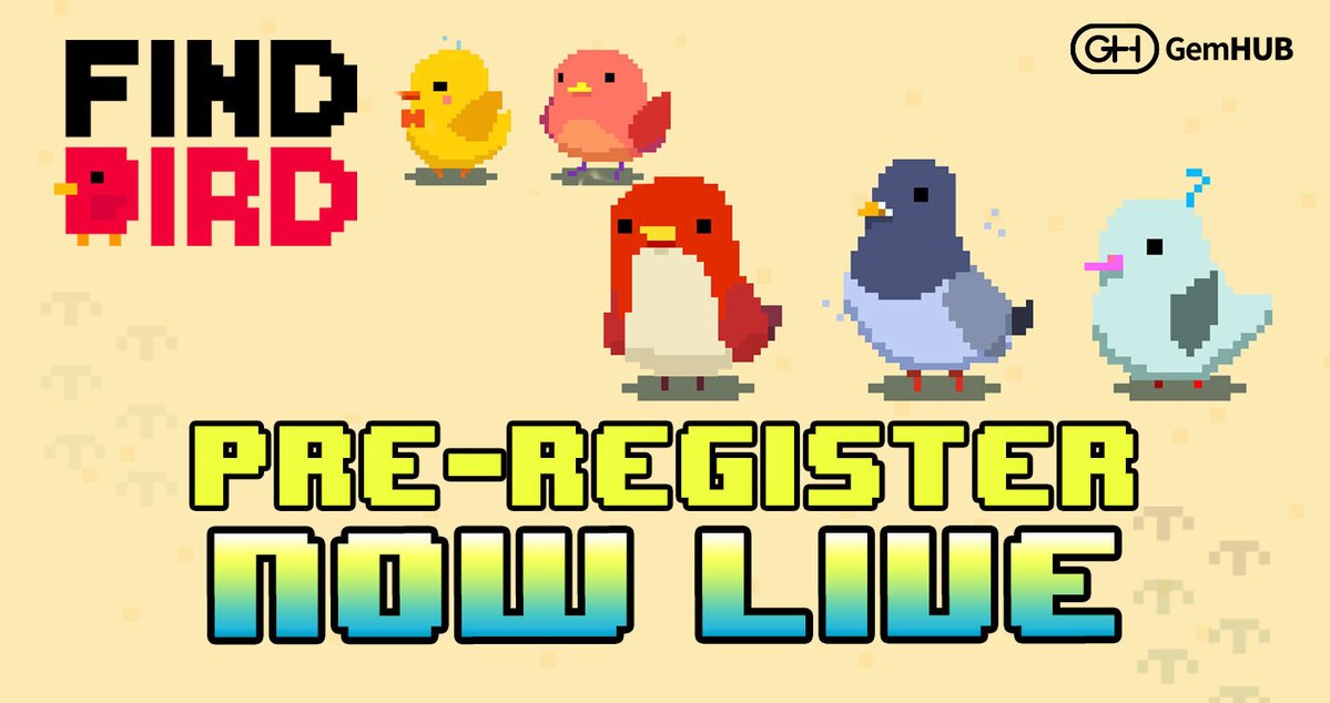 Play_dCube's tweet photo. 🐦 Find Bird - Pre-register is NOW AVAILABLE 🐤
Find Bird is a retro matching puzzle blockchain-based game.
Pre-register now on 👇
🔗 Google Play Store: https://t.co/c9m5bXtNRk
#GemHUB #dCUBE #FindBird https://t.co/JWqGloSmso