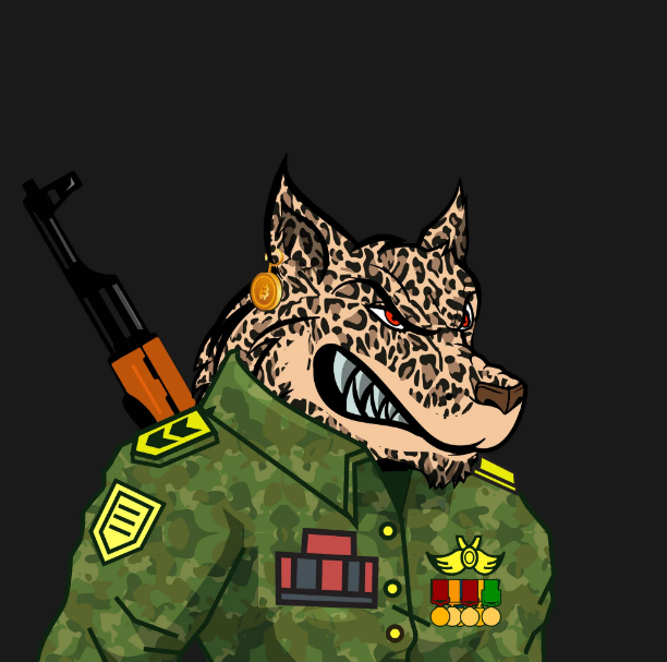 Join the pack of fierce warriors with the Angry War Wolves Army NFTs featuring Leopard fur, a Bitcoin earring, and an AK47 weapon. Own a piece of the pack's formidable strength and showcase your support for the defenders of freedom! 🐆🇺🇸🐺
opensea.io/assets/ethereu…
#NFTCollection