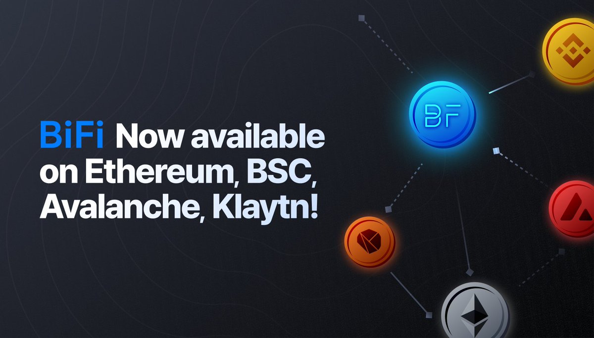 BiFi_lending's tweet photo. Earn interest and BiFi rewards on Bitcoin or any asset on Ethereum, BSC, Avalanche, Klaytn networks with BiFi! It's easy and hassle-free. 🙌 https://t.co/pFNlDD2K6c