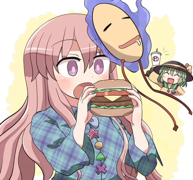 こころちゃんVSハンバーガー #おは東方 