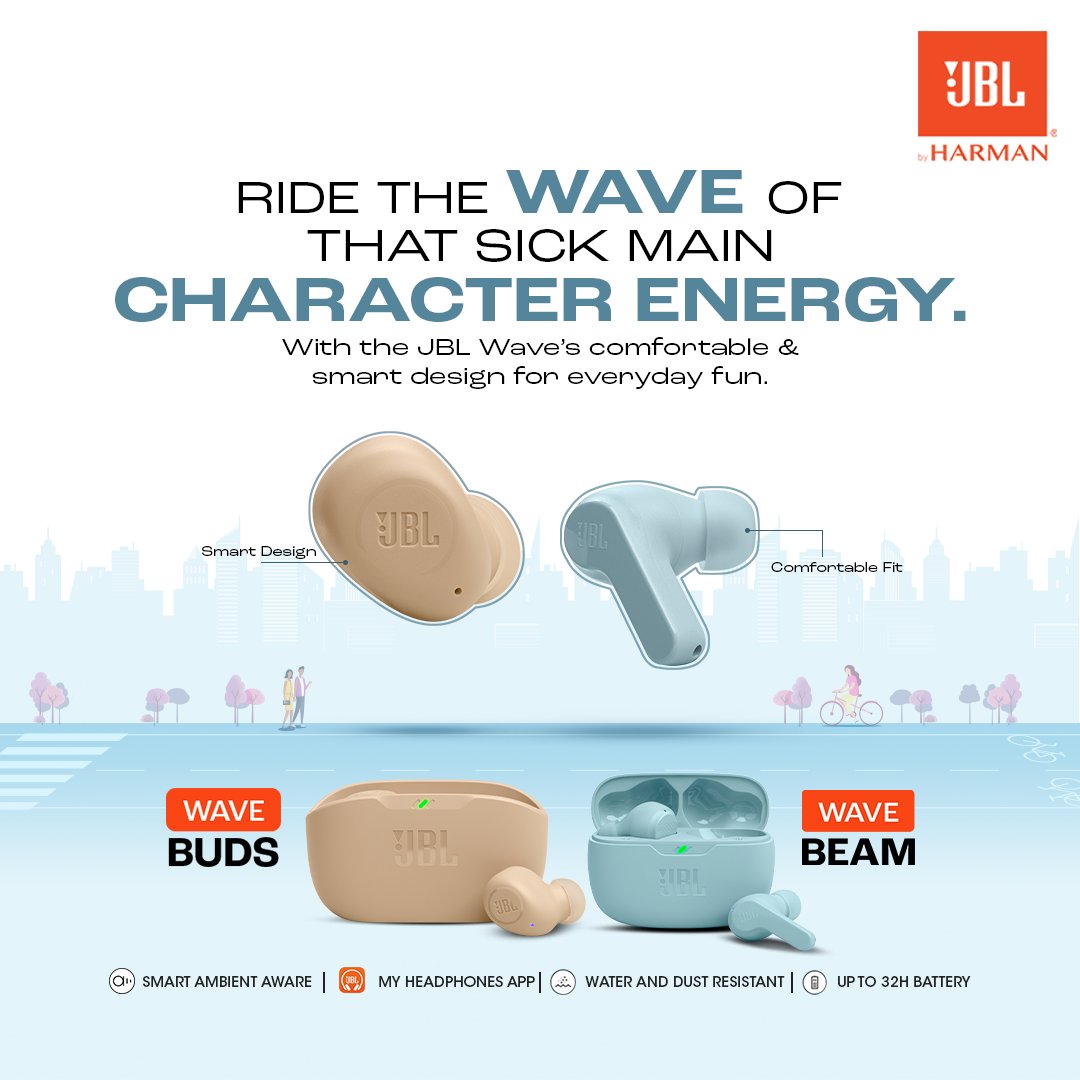 JBLSoundIn's tweet photo. Get the most from your mixes with quality audio you can feel in your bones.🎶 With an ergonomic design that gently seals your ears, giving you a deeper, enhanced bass performance. 

#JBL #RideYourOwnWave #PerfectSound #JBLTWS #JBLHeadphonesApp #JBLIndia #JBLWaveBuds #JBLWaveBeam https://t.co/HAhKpI3NeR