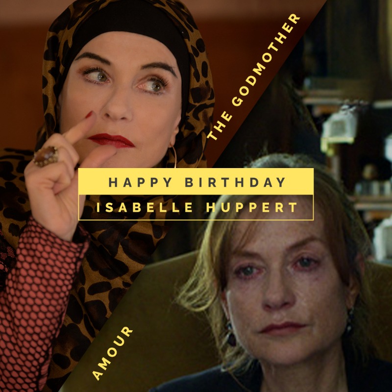 ICON. LEGEND! Happy birthday to one of the greatest actors in the world, Isabelle Huppert! 