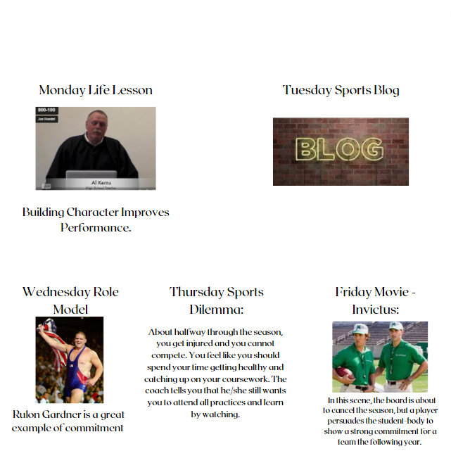 CDandLeadership's tweet photo. Week 2: Commitment
Attention High School Athletic Directors and Coaches, please share this weekly overview with your team!
This week the app-based Student Athlete Program provides high school athletes with short bursts of daily content on Leadership in its relation to sports. https://t.co/txTxzFtxw7
