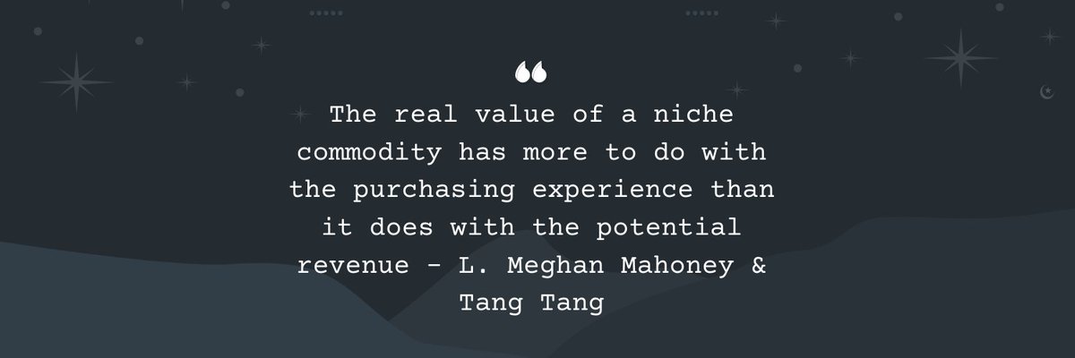 KristenElswick's tweet photo. Read about the Long Tail theory &amp; niche products, and found this quote! #snhusmm https://t.co/HT0F1oMbnv