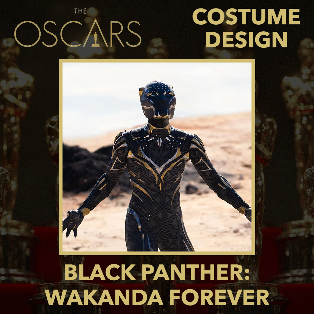 The Academy Award for Costume Design goes to BLACK PANTHER: WAKANDA FOREVER
#Oscars #Oscars95 #Oscars2022 #AcademyAwards