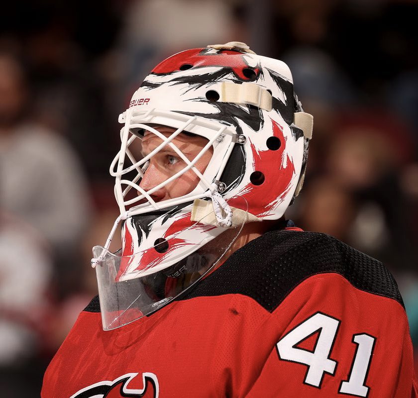 GianniNJD's tweet photo. Vitek Vanecek has carried the Devils on his back for the majority of this season

Sure, he’s been in a slump lately…

But when this team needed him most, VV does what he always does, and finds a way to win

And tonight, he shutout the Hurricanes 

My Fucking Goalie. 

#NJDevils https://t.co/u1z8q9p8Lz