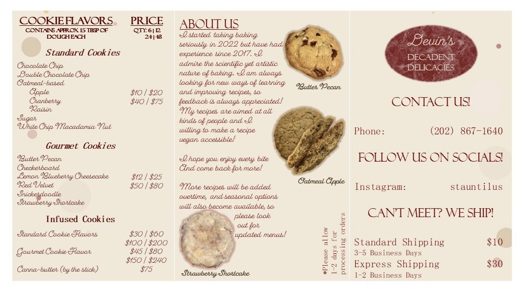 stauntilus_c's tweet photo. First brochure for the business! https://t.co/dS6nJa558M