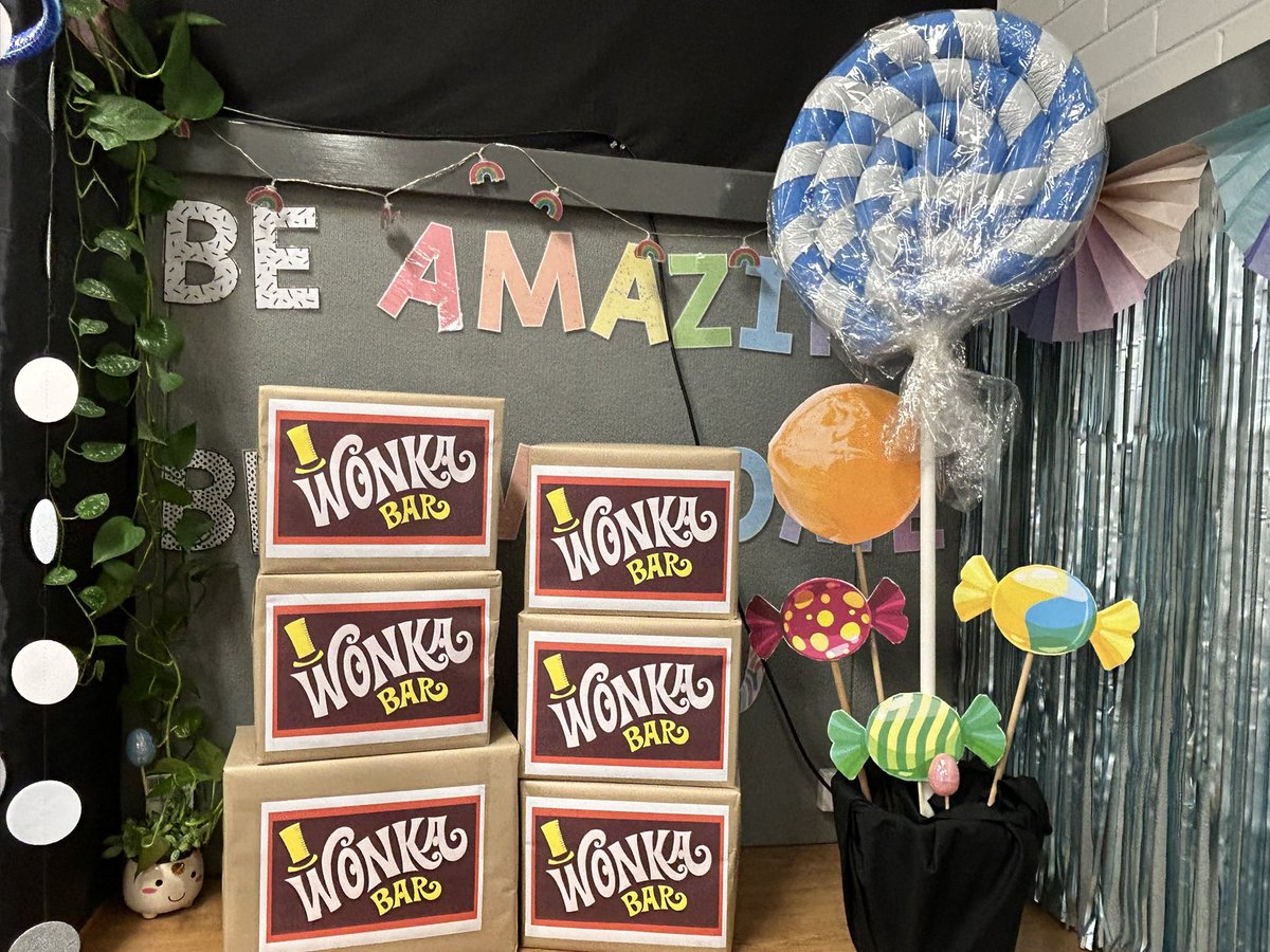 Eli_Crutto's tweet photo. Wonka Week in Year 4! Such an exciting week ahead! #ololnoll #year4 #charlieandthechocolatefactory @Blakey2308 @JosephineVivan1 @daniellewardro2 @JennBro73380481 https://t.co/oWXZQcj66n