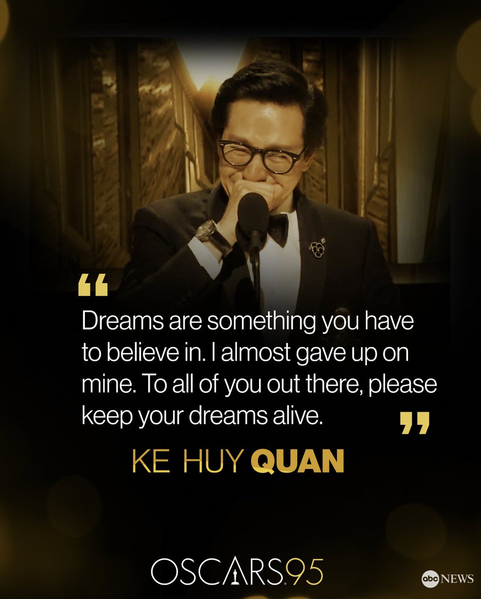 Ke Huy Quan won the Oscar for Best Supporting Actor on Sunday night for his performance in "Everything Everywhere All at Once." Follow along for live updates from the awards: trib.al/uyYg4Gd