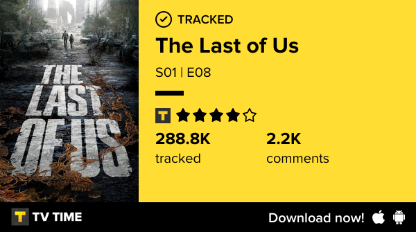 agenttsherlock's tweet photo. I've just watched episode S01 | E08 of The Last of Us! https://t.co/xsEPG0pXKS #tvtime https://t.co/Yo1XxkKsXt