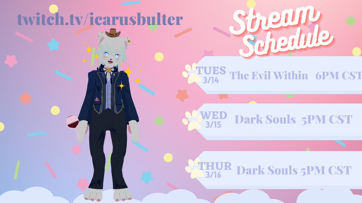 IcarusBulter's tweet photo. This weeks schedule YEEEEHAAAWWWW Hope to see y'all there! https://t.co/lkmHMZlLKZ