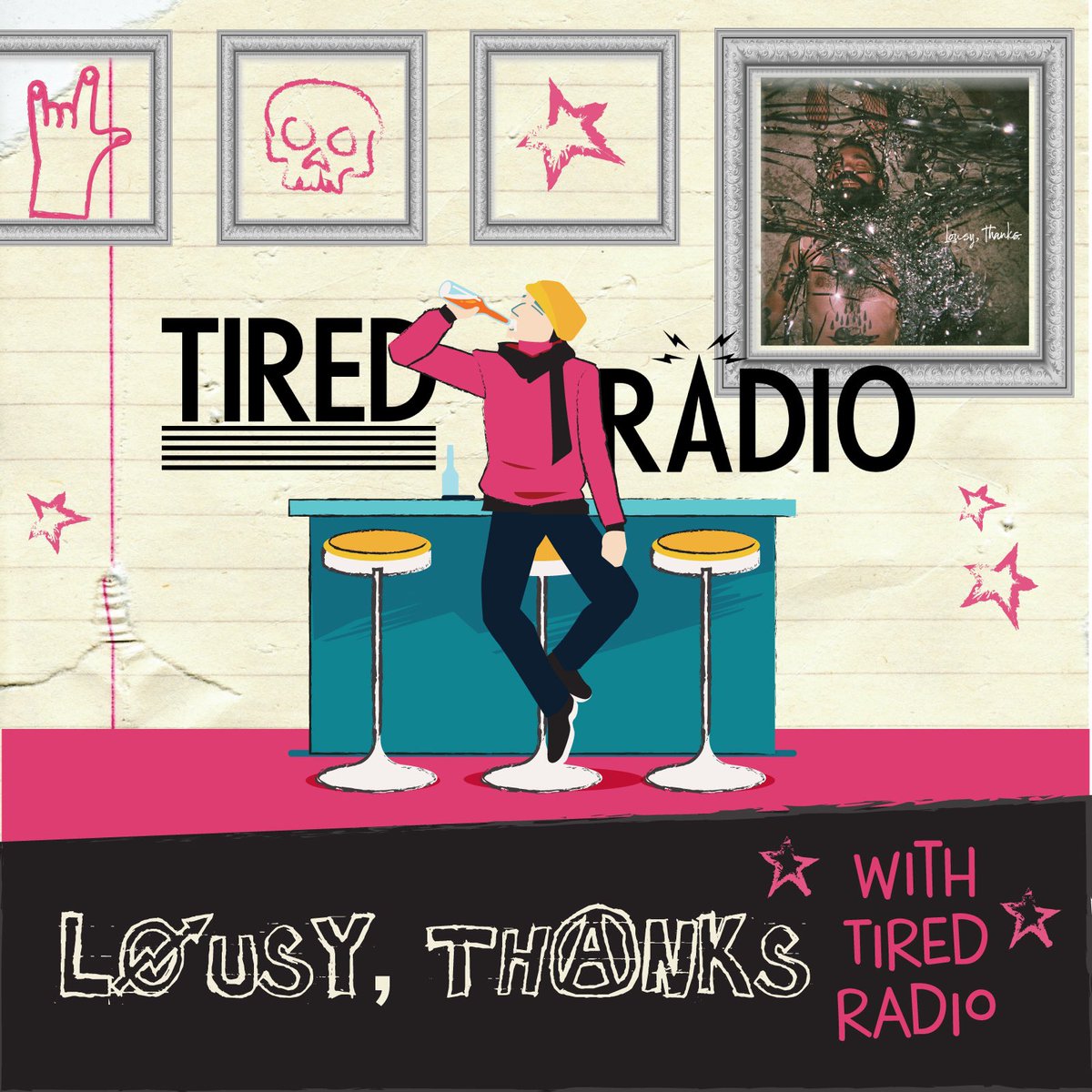 HSNEPod's tweet photo. Awesome chat this week with Tony from Tired Radio. We learn how you plan a DIY tour, how to not park a rented van, and all about their new EP Lousy, Thanks which is out now. Listen where ever you pod! https://t.co/HVmU7Qkll5