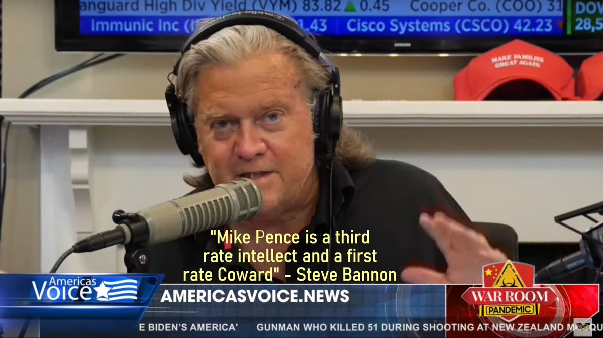 stevebannonfans's tweet photo. Steve Bannon sums up Mike Pence in one sentence.
#FMikePence #MikePence #LoserPence #Trump2024
#GOP #SteveBannon https://t.co/NQK3HZ9pIu