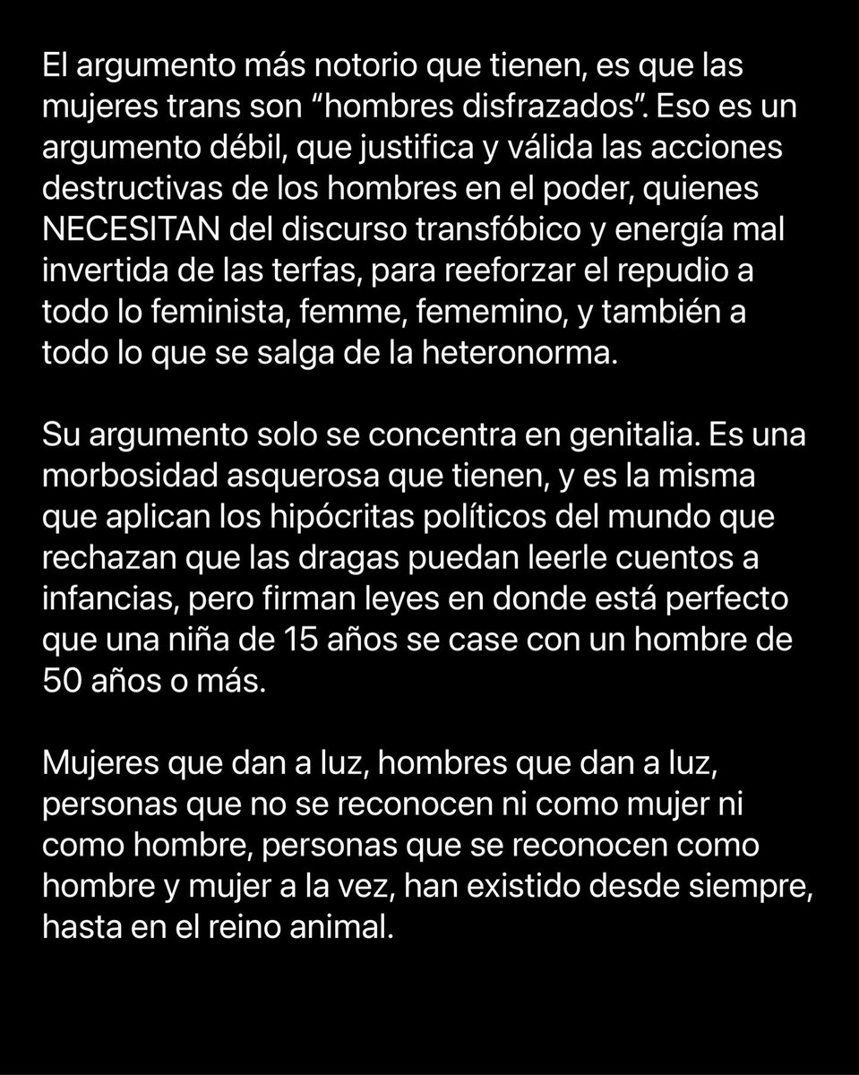 LidoPimienta's tweet photo. Mi respuesta a feministas terfas, y a quienes ofendí en mi publicación anterior: https://t.co/pkRhJmh8cp