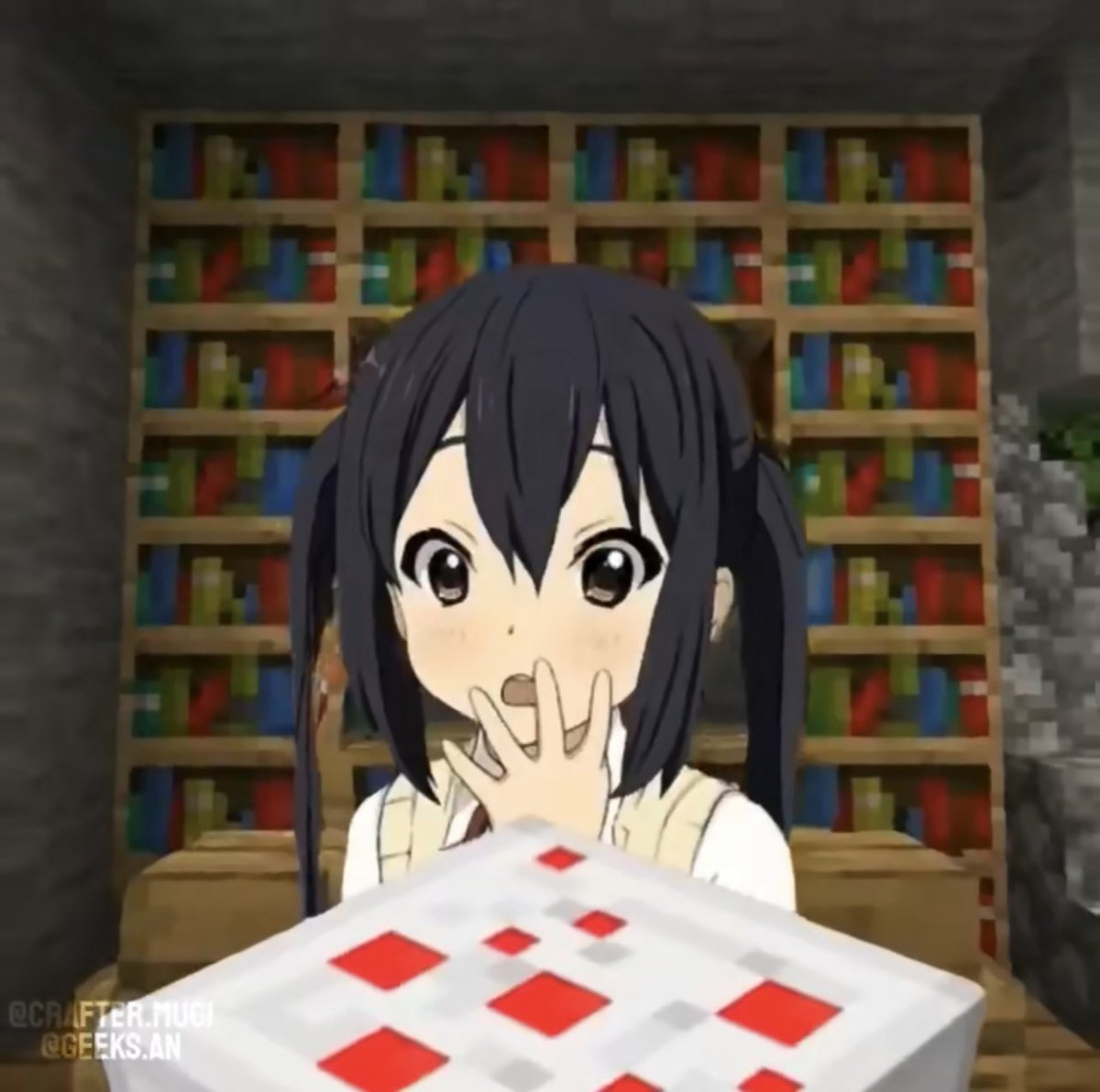 CreeperManMCA's tweet photo. Azusa likes Minecraft cake too?!?! ✨😲🤩🍰
あずさはマインクラフトが好きだケーキ! (☆▽☆)
#Minecraft #Kon #けいおん #keion #マインクラフト #マイクラ #中野梓 #azusanakano #MinecraftAnime #anime #あずにゃ #kawaii #あずにゃん #なかのあずさ #Muttan #Azunyan #cake #azusa https://t.co/lCjlylrFe4