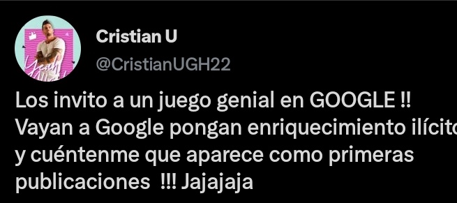GranHermano2002's tweet photo. @CristianUGH22 Que tiene q ver esto con el juego?
Presentaste denuncia en la justicia? https://t.co/SV5g28B0NC