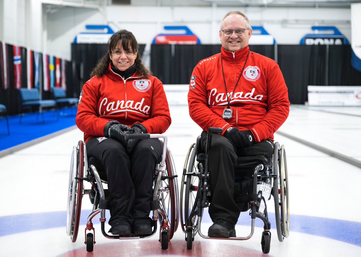 Congratulations to Team Canada's Collinda Joseph and Dennis Thiessen on winning the 2023 World Wheelchair Mixed Doubles Curling Championship bronze medal🥉

📸: WCF/Cheyenne Boone

#WWhMDCC2023