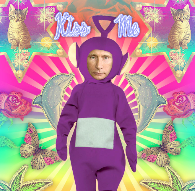 Putinbalddwarf's tweet photo. #putinisabalddwarf #putintubby #putingay #putinggayteletubby #badnuunuu https://t.co/bPkRtKWU2E