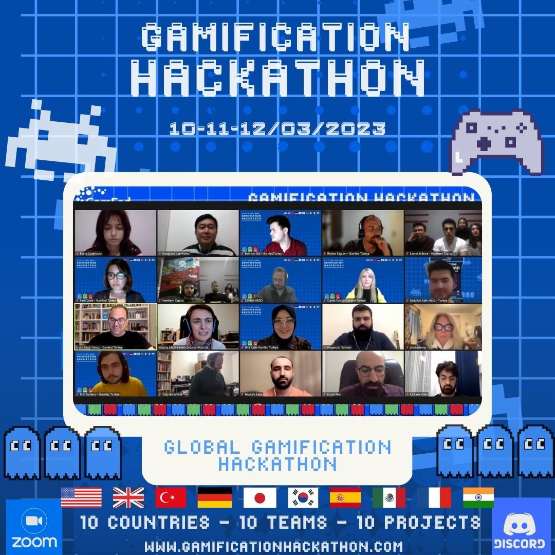 GamfedTurkiye's tweet photo. As Gamfed Turkey, we completed the 48-hour Global Gamification Hackathon with 14 countries. For 2 days, countries developed gamification designs and prototypes.
We would like to thank our esteemed jury members, mentors and participants. See you again. 🌎
#48hoursgamification https://t.co/FdBtNR7xY0