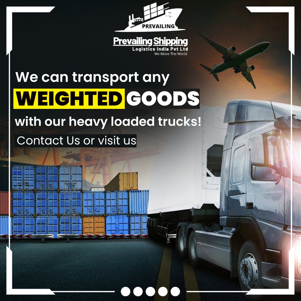 We can transport any Weight Goods with our heavy loaded trucks .

Kindly forward your requirement at below.

#PrevailingShipping #PrevailingRoadlines #transportationservices #Railfreight #LandFreight #Trucking #shippingworldwide #freightforwarding #freighttransportation