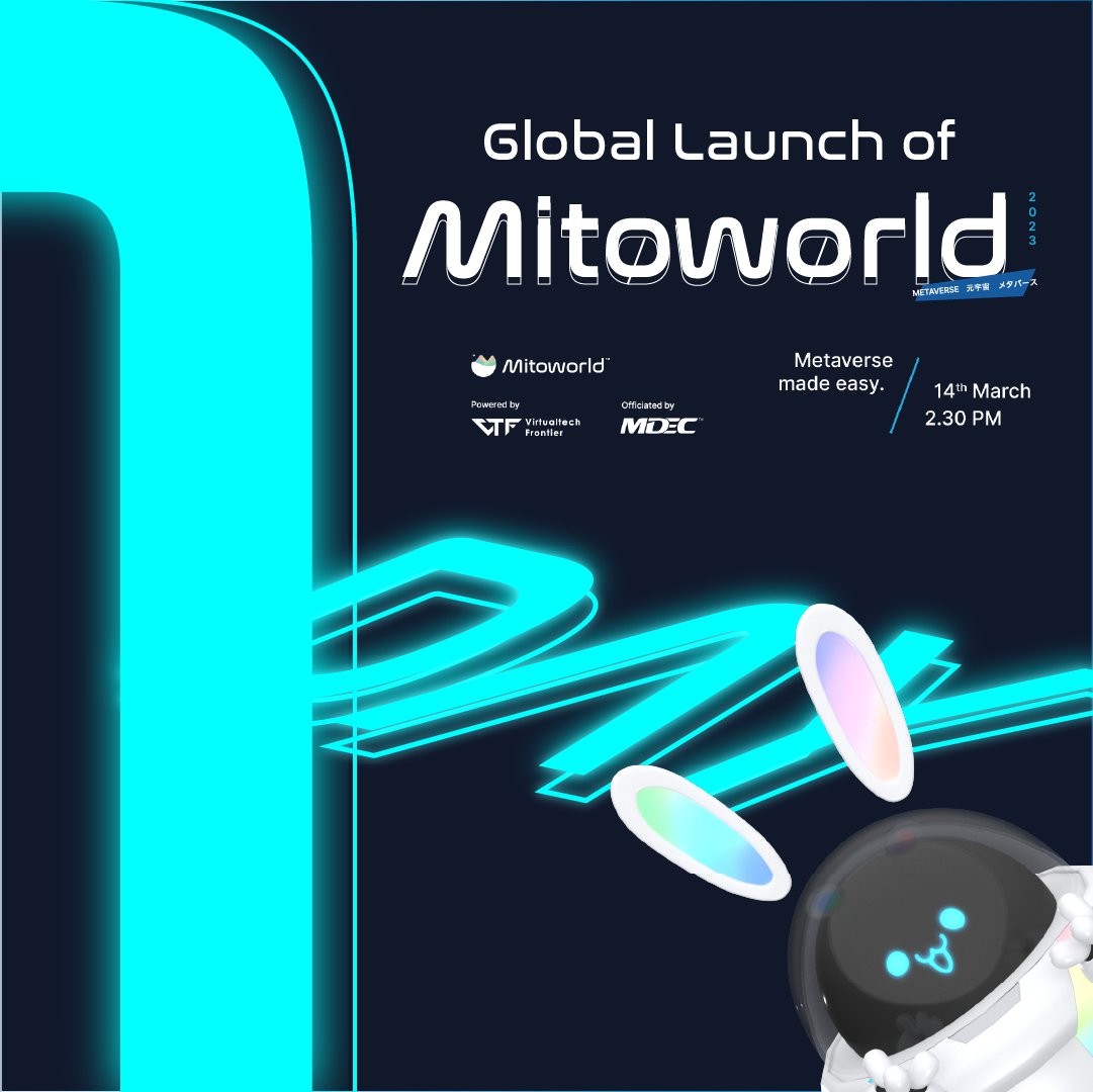 Mitoworld_io's tweet image. It&apos;s happening tomorrow!!! 
The Global Launch of Mitoworld is one sleep away. 
Have you registered your account yet? Head over to Mitoworld.io now! 

Stay tuned as we share the metaverse link soon! Excited to see you all there! 

#mitoworld #MetaverseWorlds