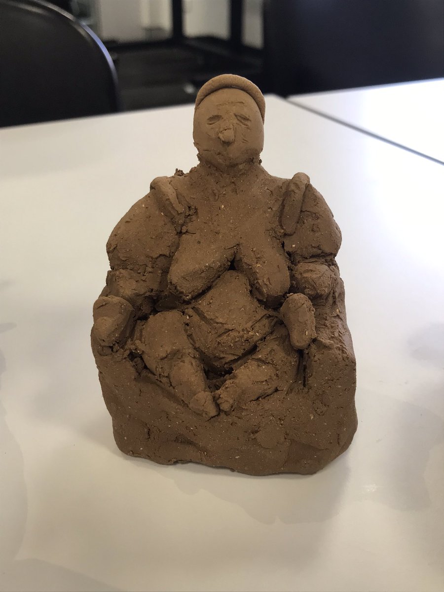 Year 12 ancient history put their hands to making statuettes as part of their understanding of and appreciation for the creation of material culture #Archaeology #ancienthistory #materialculture