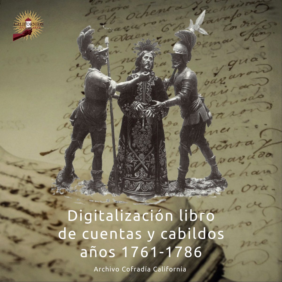 Calis_Oficial's tweet photo. 🔴 Desde la web de la Cofradía, puedes disfrutar del documento más antiguo de nuestro archivo: El Segundo Libro de Cabildos y Cuentas del siglo XVIII, que abarca  la historia de nuestra hermandad: de 1761 a 1786. https://t.co/4kUGhU3lVj. https://t.co/MHusxEQ88z