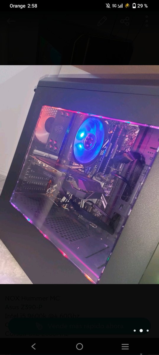 Vendo PC. En la foto los componentes Se agradecen RTs