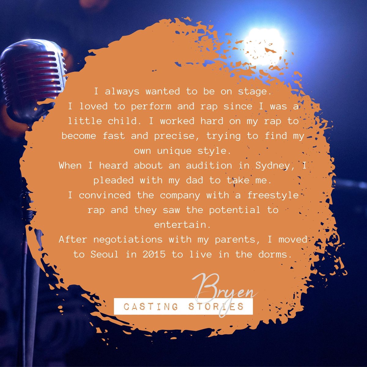 Millions_ivp's tweet photo. [#MillionsCastingStories]

Story #6: Bryen knew that he belonged on stage from an early age! He auditioned in Sydney and moved to Korea 2015!

Stay tuned for the upcoming #CastingStories

#Millions #Casting #Trainees #InVision #TheMillionsUniverse #AMillionBeginnings https://t.co/Tb0h9Zbf7B
