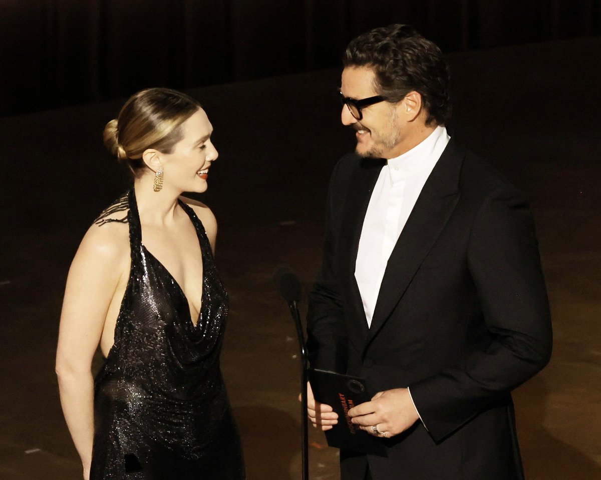 ◉真作◉PASCAL ETCHENIC パスカル・エチュニック シルクスクリーン Pedro Pascal and Elizabeth Olsen presenting at the #Oscars