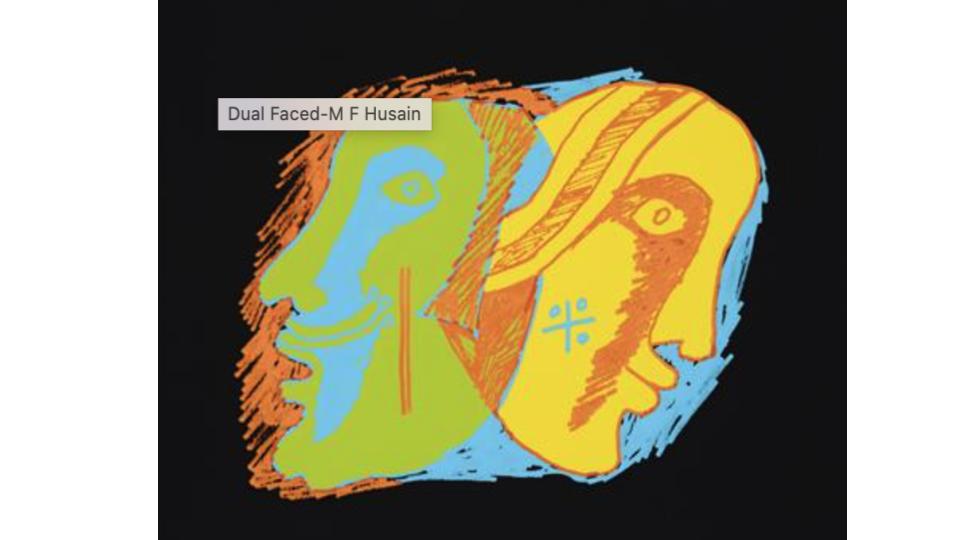 <a href="/dualfacednft/">DualFaced</a> is now @saffronart auction as a phygital artwork from March 16-17th. 
Check it out!
saffronart.com/auctions/PreWo…

#dualfaced #saffronart #phygital #printart #nft #fineart #mfhusain #indianartinauction #digitalprint