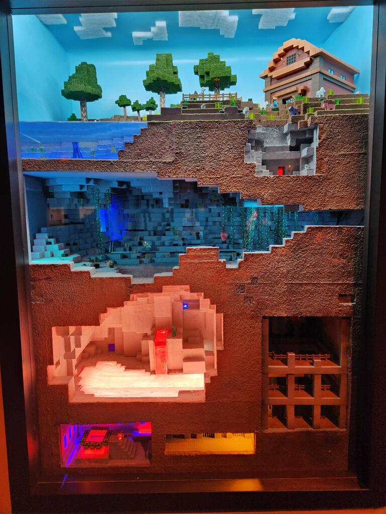 This Minecraft Diorama Thingy At The Indianapolis Children's Museum