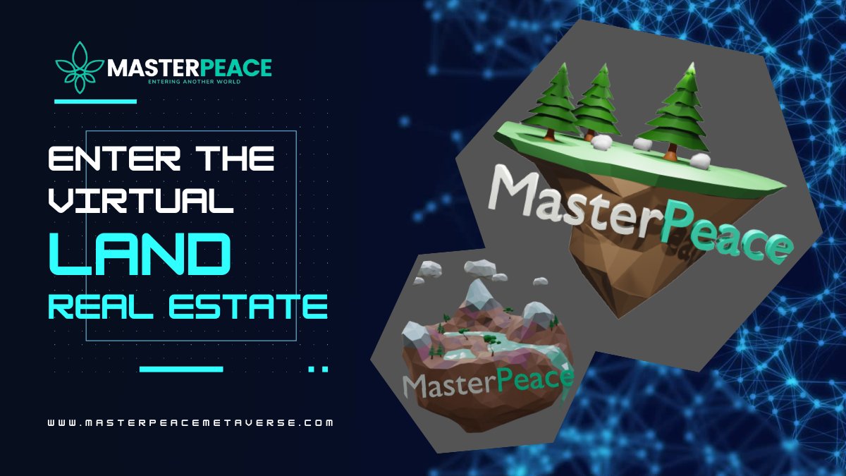 MasterPeaceHQ's tweet photo. Want to own your own virtual land? MasterPeace allows you to buy, sell, and create NFTs representing your very own virtual real estate

 #MasterPeace #metaverse #NFT #Decentralization #VirtualLand https://t.co/twEB2cWpdU