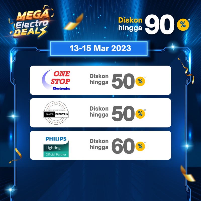 tokopedia's tweet photo. Udah waktunya ganti alat elektronik di rumah kamu nih 📺
Pas banget, Mega Electronic Deals diskon hingga 90%, klik gambar di bawah yaa 👇👇
#adsolmedbrands #adsol #promotokped
