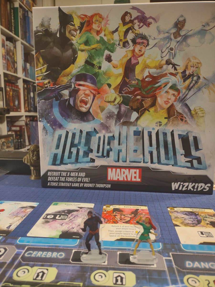 This is hitting me (Scott) in the feels. Great artwork, deep gameplay, and hitting the era I loved so in the comics. More on this in an upcoming episode. #xmen #Marvel @wizkidsgames boardgames #tabletopgames #bgg #boardgame #tabletopgame  #epicboardgames #boardgamepodcast