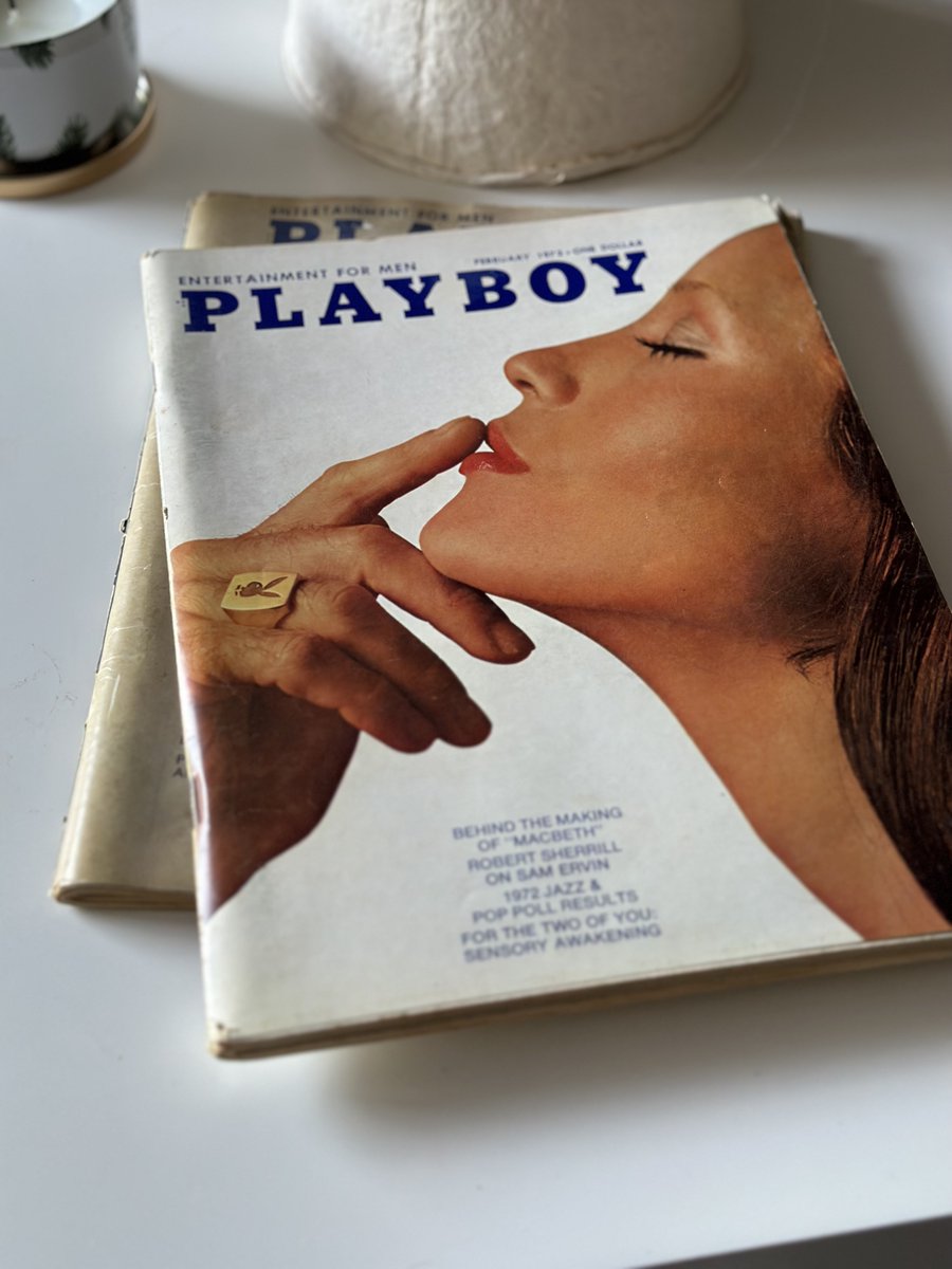 HoardHouseUSA's tweet photo. Are you tired of boring magazines with nothing but bland articles and stock photos? Want to add a little spice to your reading collection? Look no further than vintage Playboy magazines! On Sale NOW!

The perfect addition to any man cave, or she-shed (hey, we don't judge). https://t.co/OWmYiaROji