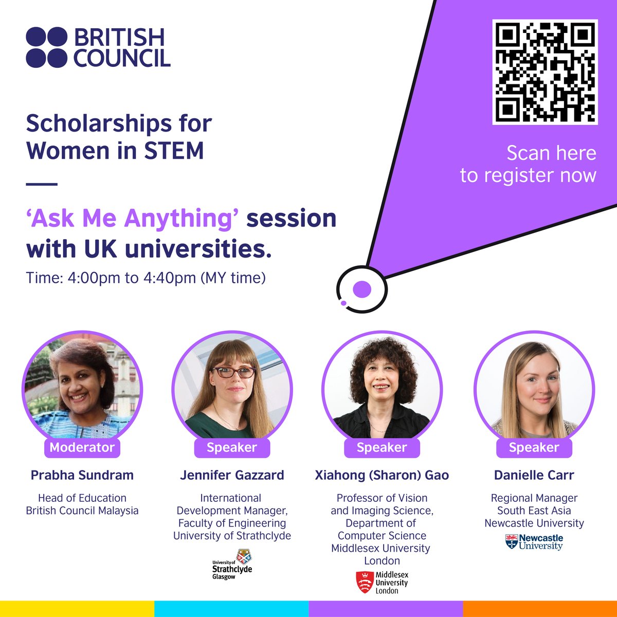 smc_my's tweet photo. Participants will also get the opportunity to speak with key representatives from UK universities about the @BritishCouncil's Women in STEM Scholarships 2023 on 18 March 2023.

Register via QR code below or the link here: https://t.co/Q6HO34mY9n https://t.co/oTszLJdN6J